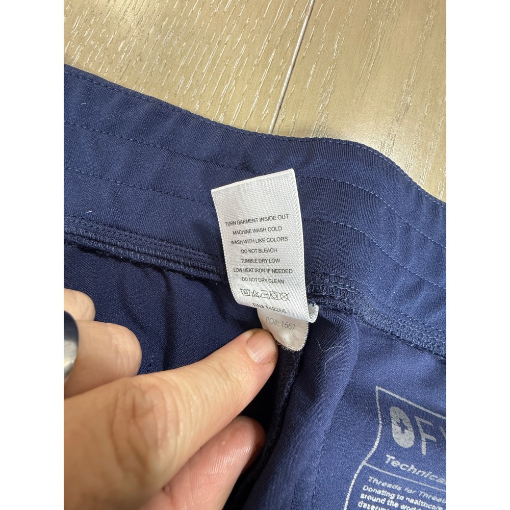 Figs Zamora Jogger Pants Womens Large Navy Blue Technical Collection Scrubs - Picture 4 of 9